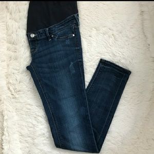 Mama High Rib Skinny Maternity Jeans